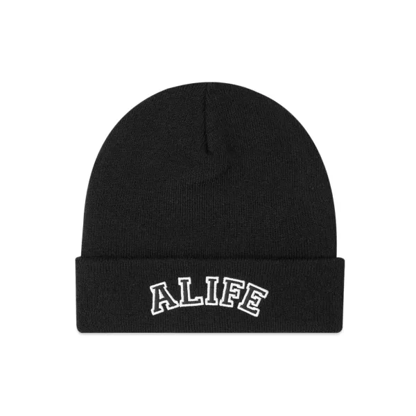 Headwear | ALIFE Collegiate Beanie Black