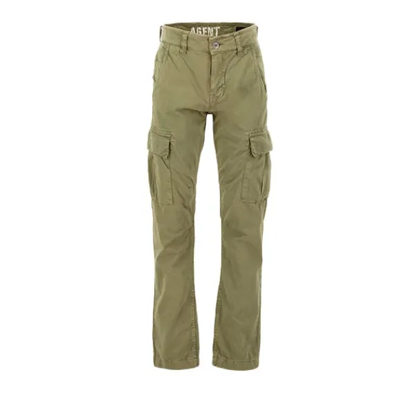 Trousers | Alpha Industries Agent Pant Black Olive Green