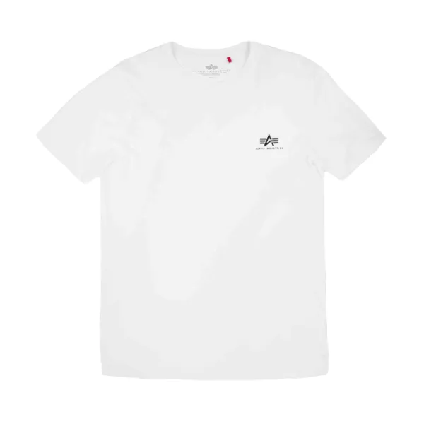 T Shirts | Alpha Industries Basic T Shirt Small Logo White