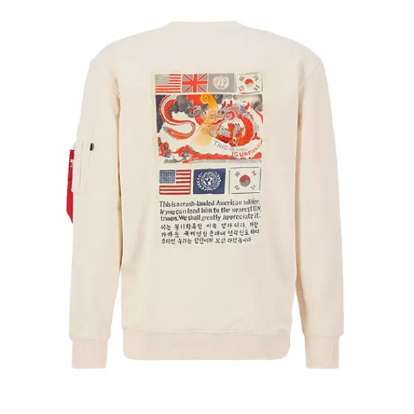 Sweatshirts | Alpha Industries USN Blood Chit Sweater 578 Jet Stream White