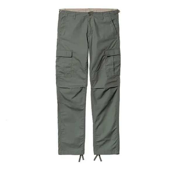 Trousers | Carhartt WIP Aviation Pant Green Rinsed