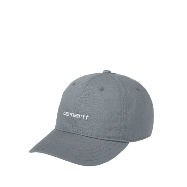 Headwear | Carhartt WIP Canvas Script Cap Dove Wax Grey