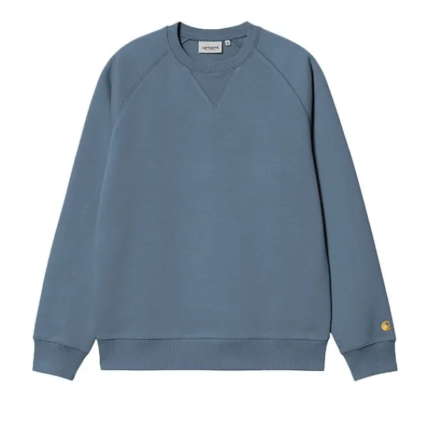 Sweatshirts | Carhartt WIP Chase Sweat Positano Gold Blue