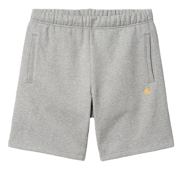 Shorts | Carhartt WIP Chase Sweat Short Heather Gold Grey