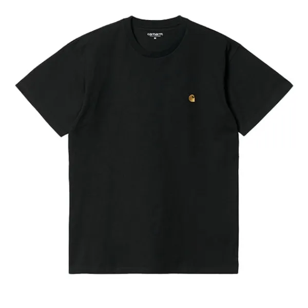 T Shirts | Carhartt WIP Chase T shirt Gold Black