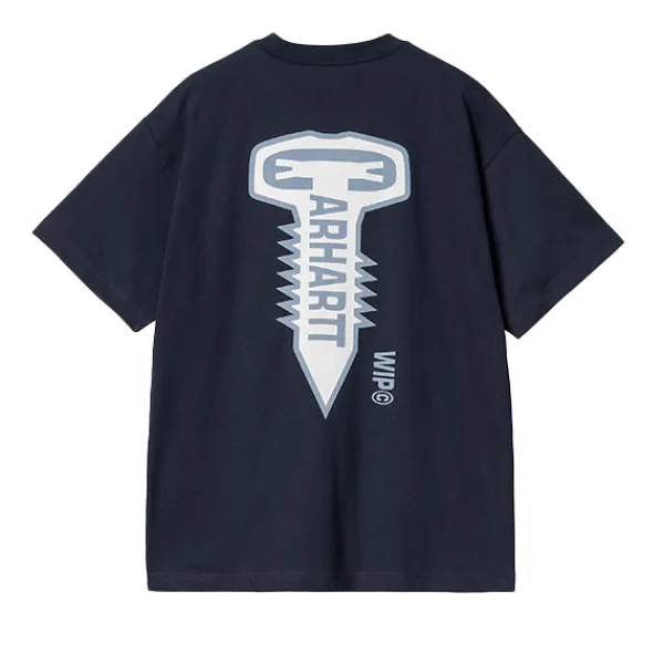 T Shirts | Carhartt WIP Cross Screw T-Shirt Air Force Blue