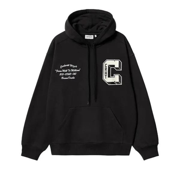 Hoodies | Carhartt WIP Hooded Brown Ducks Sweat Black