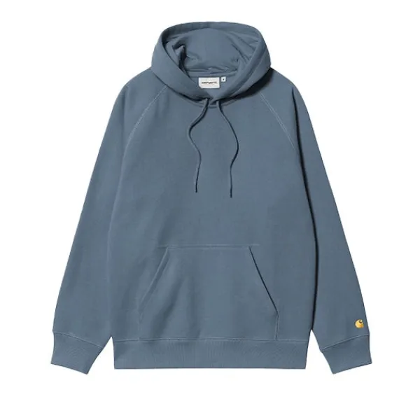 Hoodies | Carhartt WIP Hooded Chase Sweat Positano Gold Blue