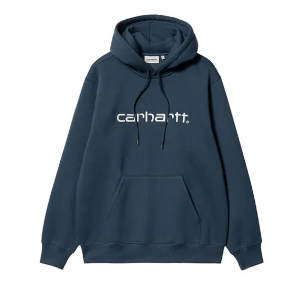 Hoodies | Carhartt WIP Hooded Chase Sweat Squid Salt Blue