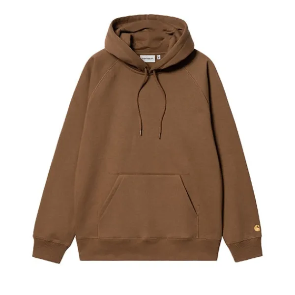 Hoodies | Carhartt WIP Hooded Chase Sweat Tamarind Gold Brown