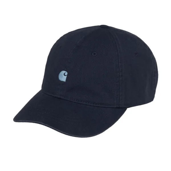 Headwear | Carhartt WIP Madison Logo Cap Dark Navy Icy Water