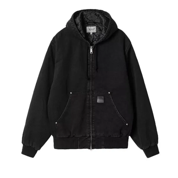 Jackets | Carhartt WIP OG Active Rivet Jacket Stone Washed Black