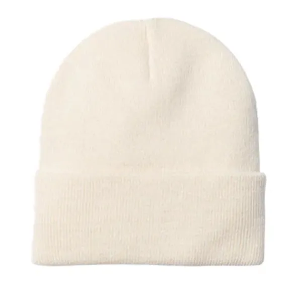 Headwear | Carhartt WIP Signature Script Beanie Natural Dusty Ice White