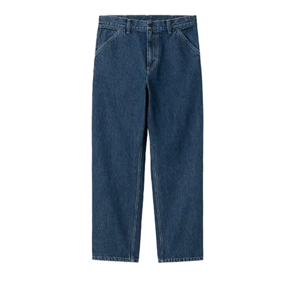 Denim | Carhartt WIP Single Knee Pant Stone Washed Blue