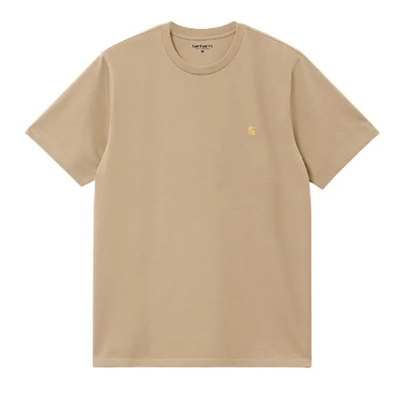 T Shirts | Carhartt WIP SS Chase T shirt Sable Gold Beige