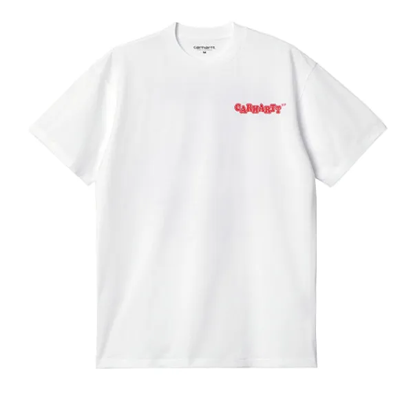 T Shirts | Carhartt WIP SS Fast Food T Shirt Red White