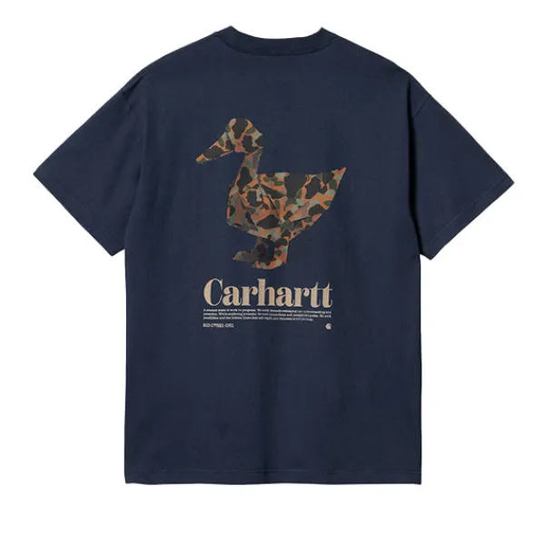 T Shirts | Carhartt WIP SS Fold Duck T-Shirt Air Force Navy