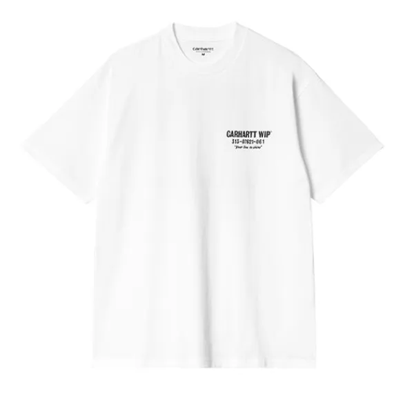 T Shirts | Carhartt WIP SS Less Troubles T Shirt Black White