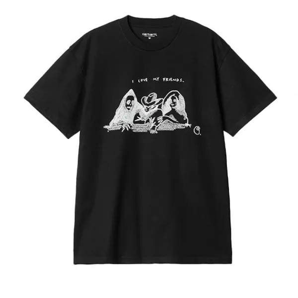 T Shirts | Carhartt WIP SS Pepe Friends T Shirt Black