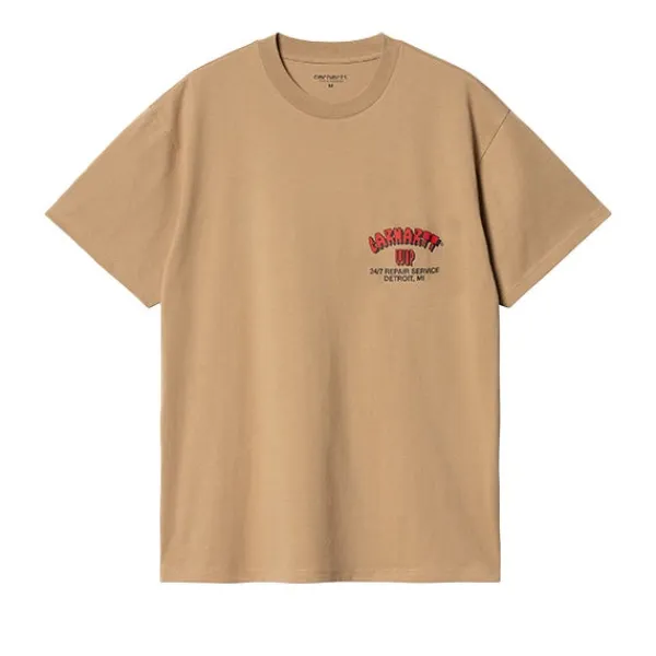 T Shirts | Carhartt WIP SS Super Tired T Shirt Peanut Brown