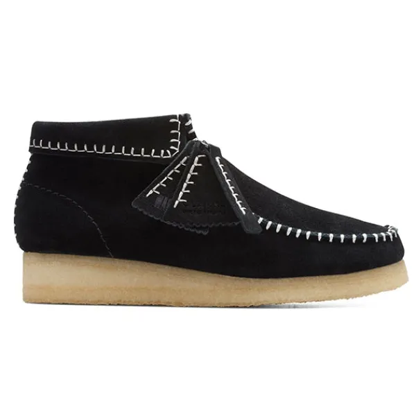 Clarks Originals | Clarks Originals Clarks Wallabee Boot Stitch Suede Black