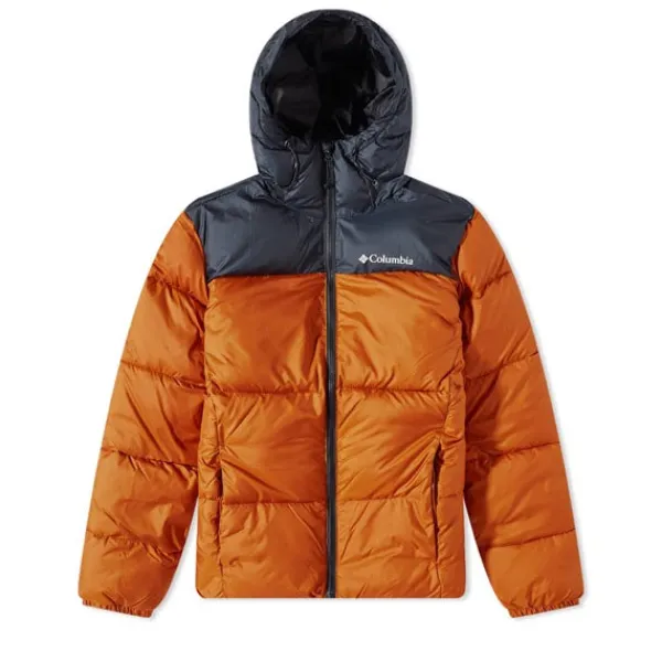 Jackets | Columbia Puffect Hooded Jacket Warm Copper Black Orange