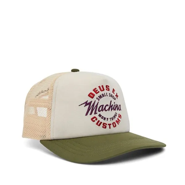 Headwear | Deus Amped Circle Trucker Cream