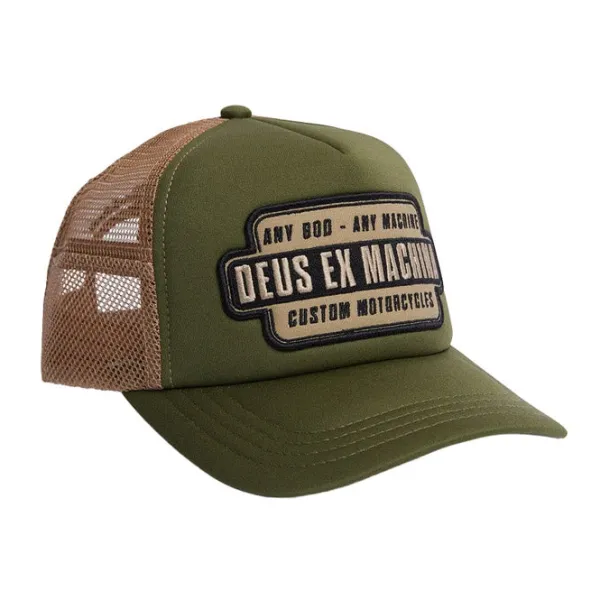 Headwear | Dues Deus Grip Tape Trucker Olive