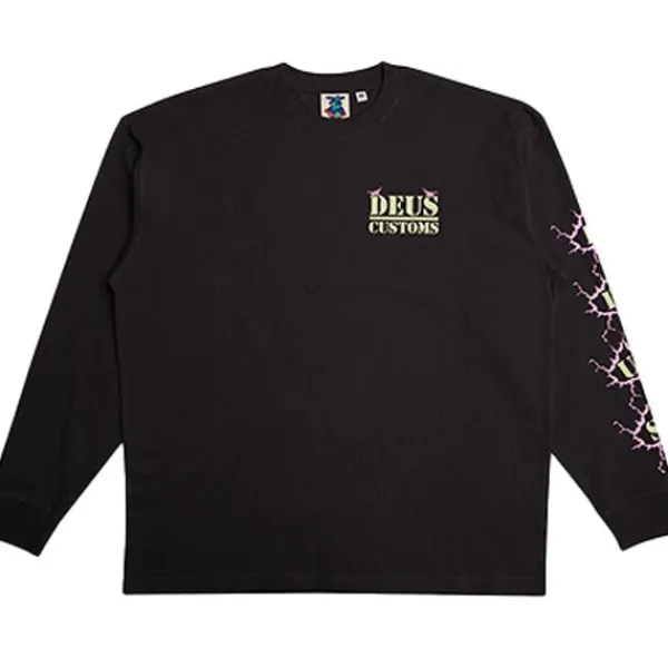 T Shirts | Deus Pub Nuisance LS Tee Black