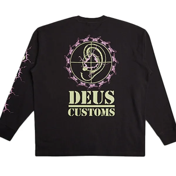 T Shirts | Deus Pub Nuisance LS Tee Black