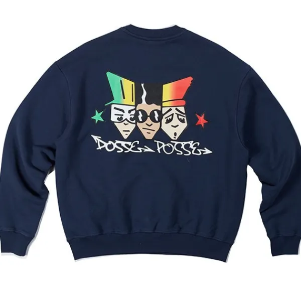 Sweatshirts | Dosse Posse '3 Heads' Sweatshirt Indigo Navy