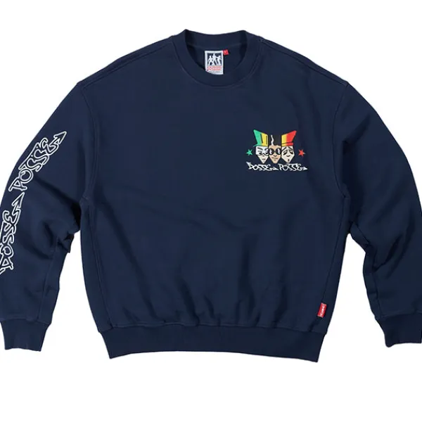 Sweatshirts | Dosse Posse '3 Heads' Sweatshirt Indigo Navy