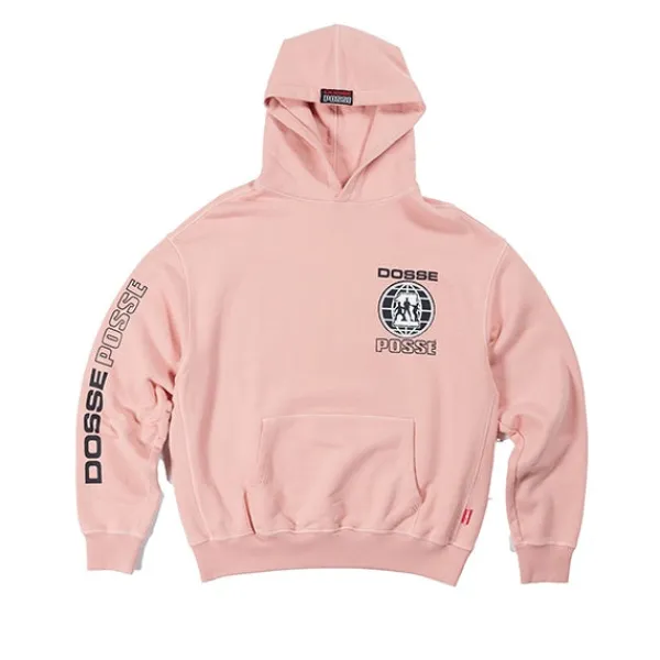 Hoodies | Dosse Posse 'Globalno.1' Hooded Sweatshirt Dusk Pink