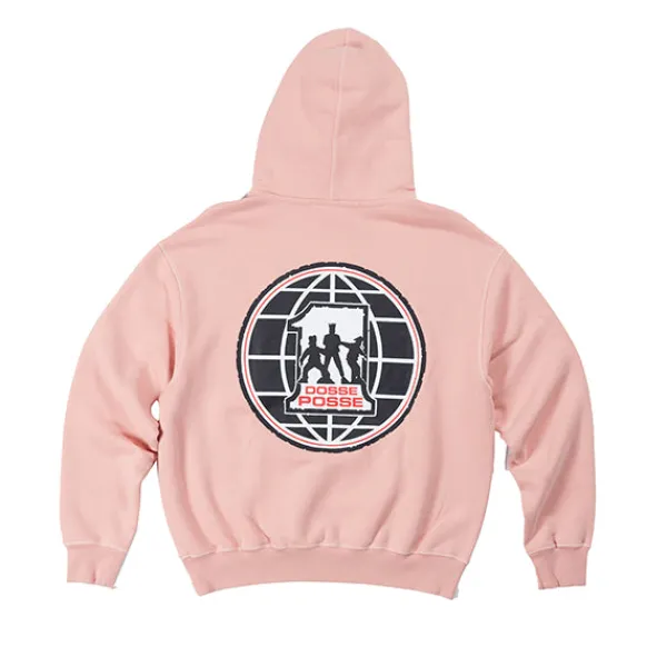 Hoodies | Dosse Posse 'Globalno.1' Hooded Sweatshirt Dusk Pink