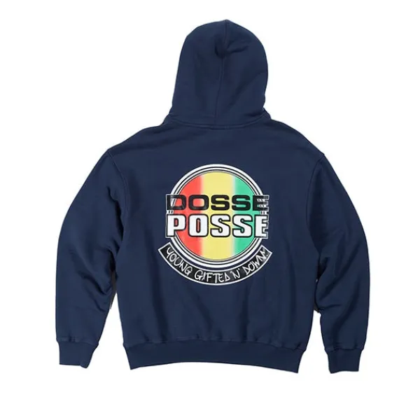 Hoodies | Dosse Posse Hooded 'Rasta Dot' Sweatshirt Indigo Navy