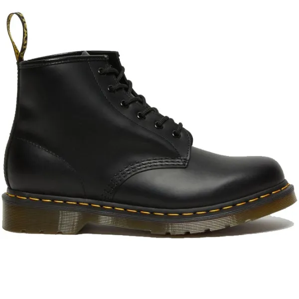 Dr. Martens | Dr. Martens 101 Smooth Leather Lace Up Boots Black