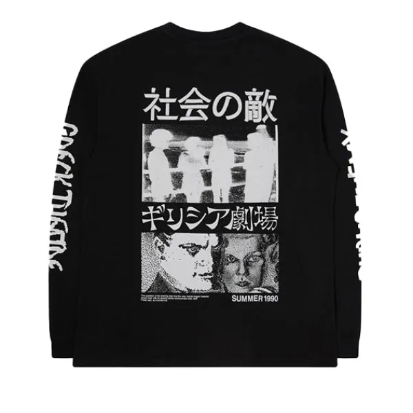 T Shirts | Edwin Public Enemy LS T Shirt Black