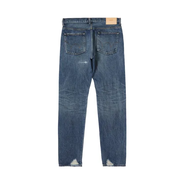 Denim | Edwin Regular Tapered Nihon Menpu Dark Pure Indigo Mid Used Blue
