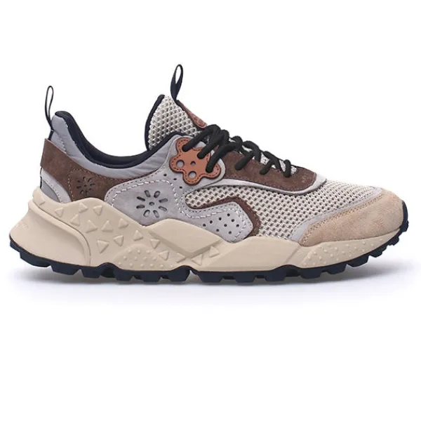 Flower Mountain | Flower Mountain Calzature Kotetsu Man Suede Mesh Grey Beige