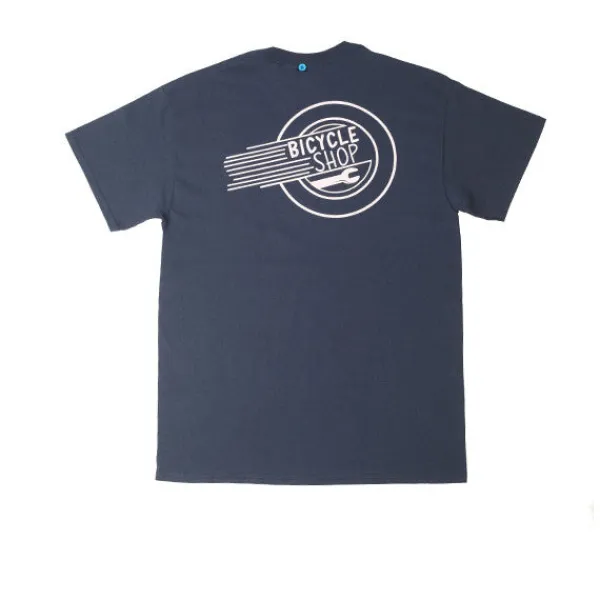 T Shirts | FNKST Bicycle Shop Tee Navy Pink Navy / Pink