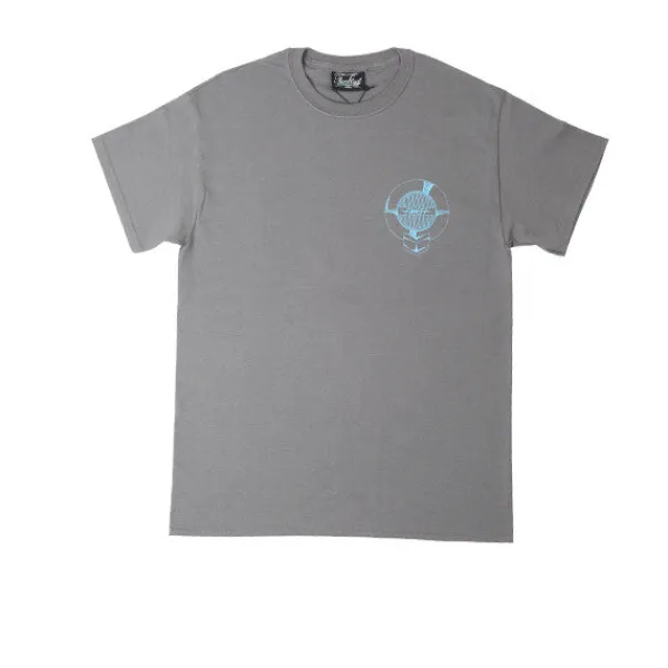 T Shirts | FNKST Garage Sign Tee Charcoal Blue Charcoal / Blue