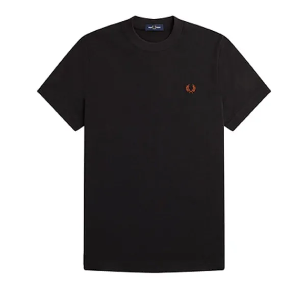 T Shirts | Fred Perry Rave Graphic T-Shirt Black