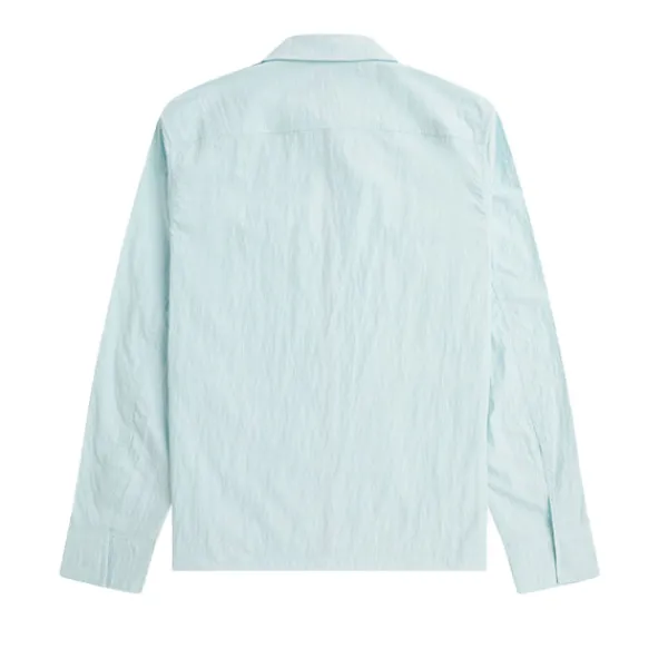 Jackets | Fred Perry Zip Overshirt Light Ice Blue