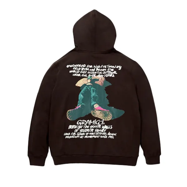 Hoodies | Gramicci Napping Climber Hooded Sweatshirt Dark Brown