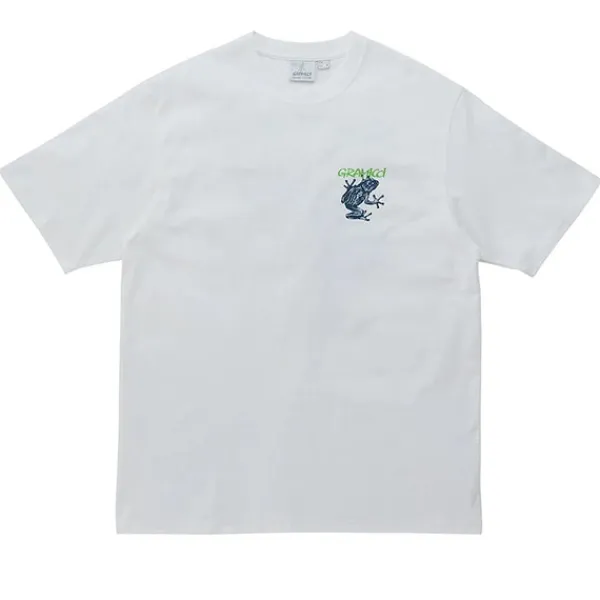 T Shirts | Gramicci Sticky Frog Tee White