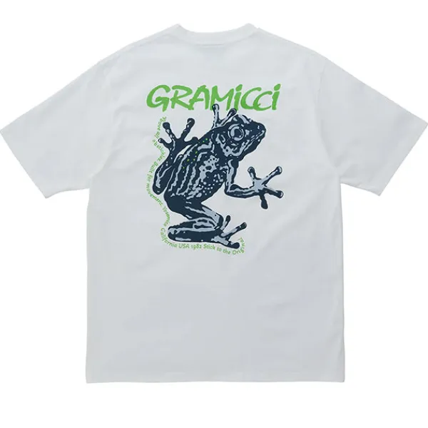 T Shirts | Gramicci Sticky Frog Tee White