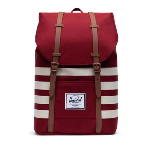 Bags & Luggage | Herschel Retreat Backpack Rhubarb/Birch Stripe Red