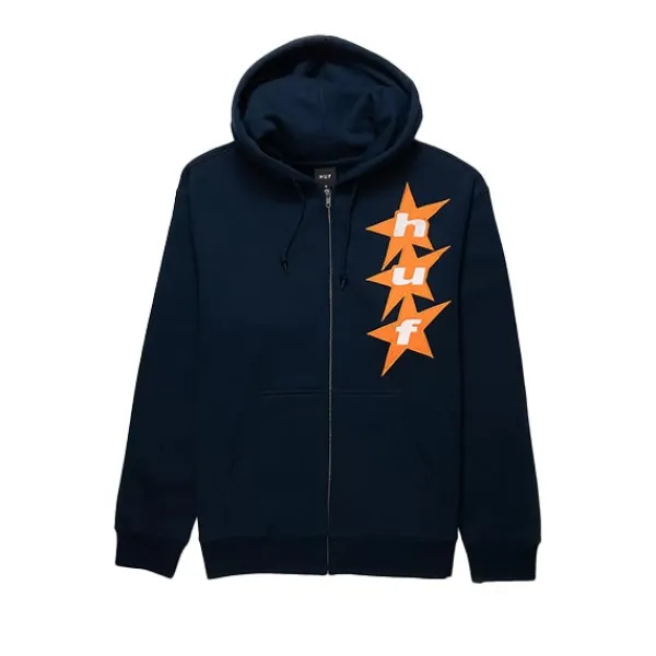 Hoodies | HUF All Star Full Zip Hoodie Navy Black