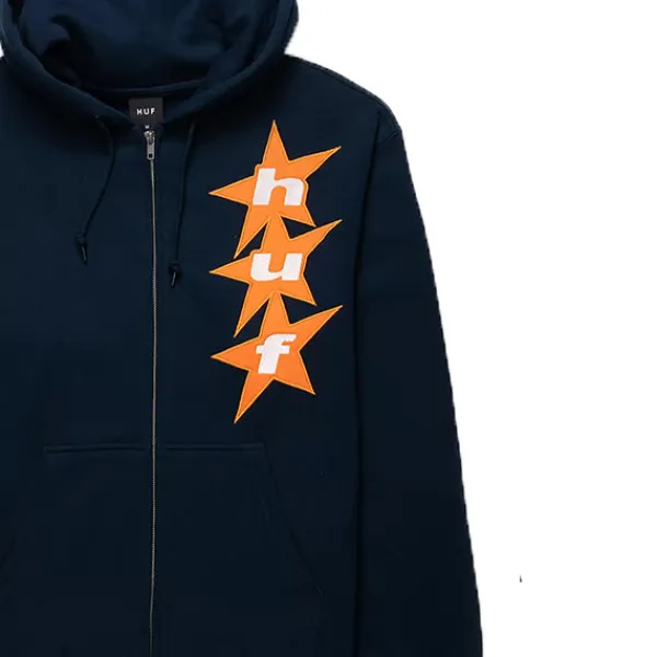 Hoodies | HUF All Star Full Zip Hoodie Navy Black