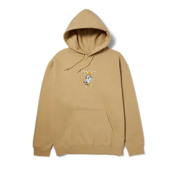 Hoodies | HUF Bad Cat Pull Over Hoodie Oatmeal Beige